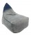 Poltrona Letto in Tessuto Denim Slavato