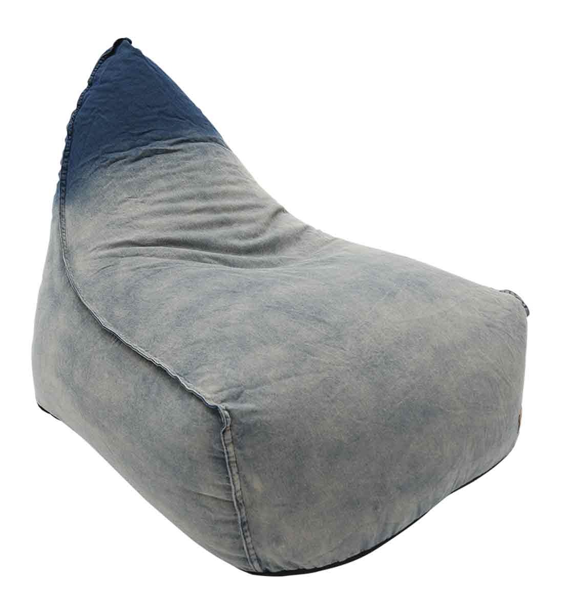 Poltrona Letto in Tessuto Denim Slavato