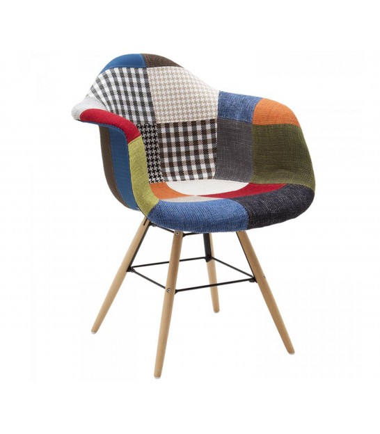 Arredamento vendita online a basso prezzo :: Poltrone & divani :: Poltrona  schienale alto in tessuto patchwork multicolor