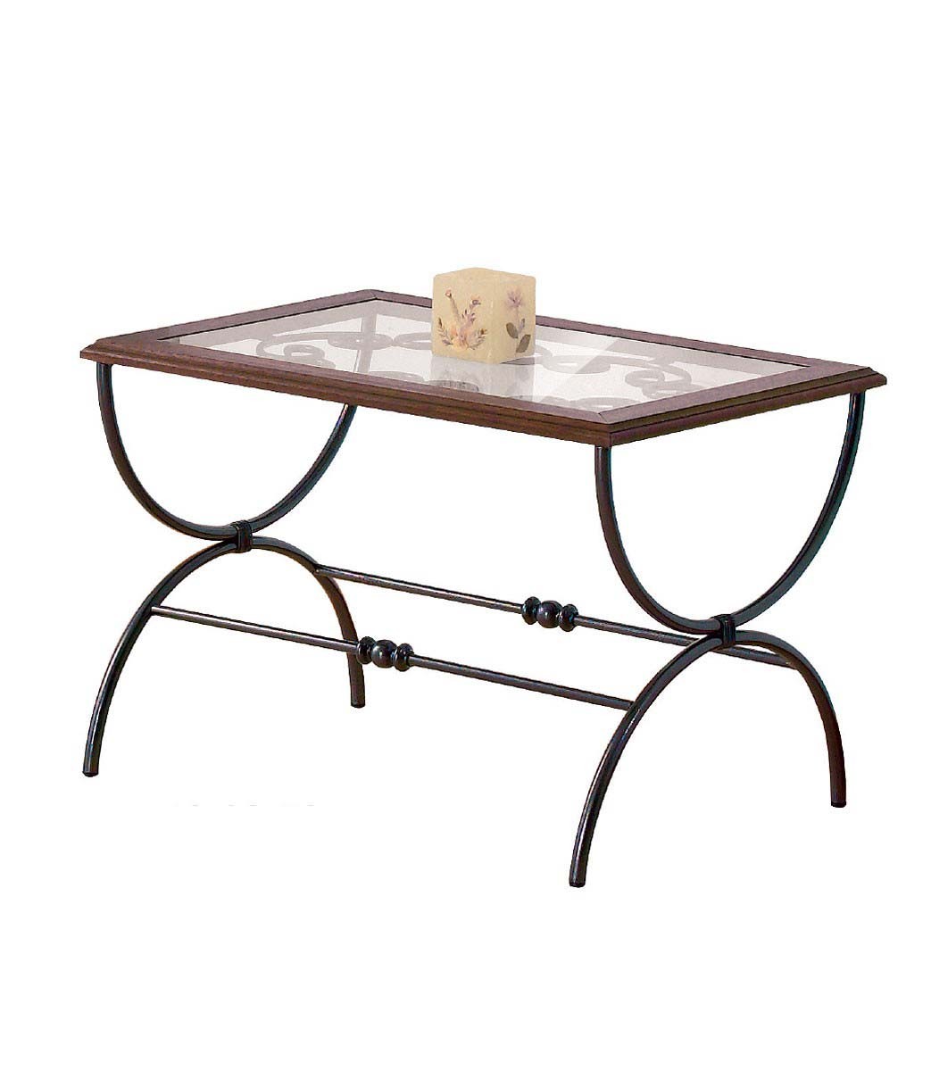 Tavolino da salotto Rettangolare Sidney in Ferro Battuto