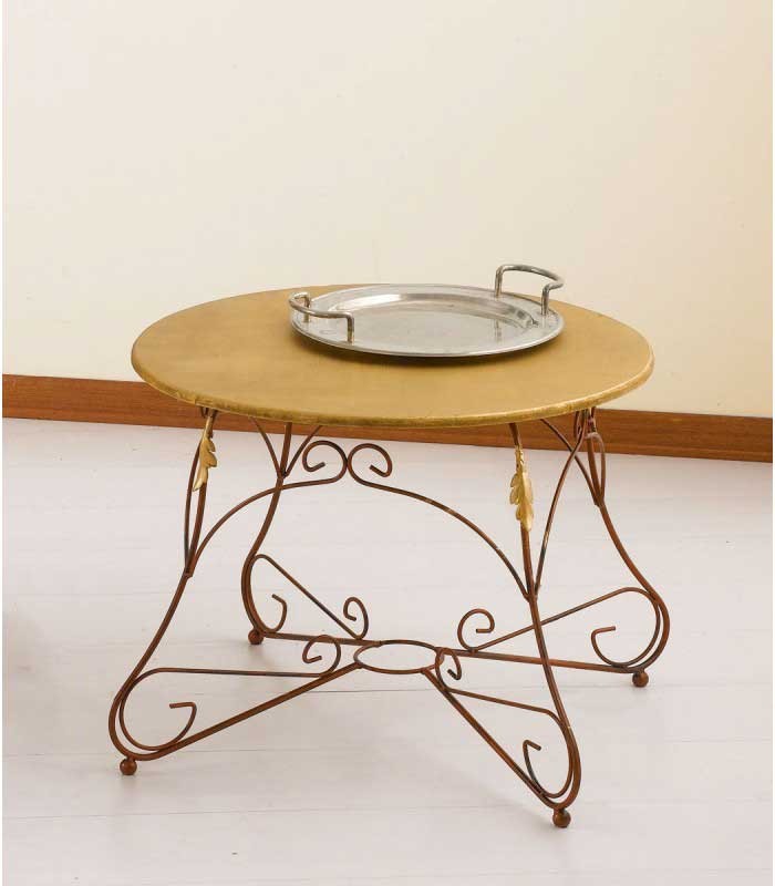 Tavolino Tondo Ariel Piano Legno