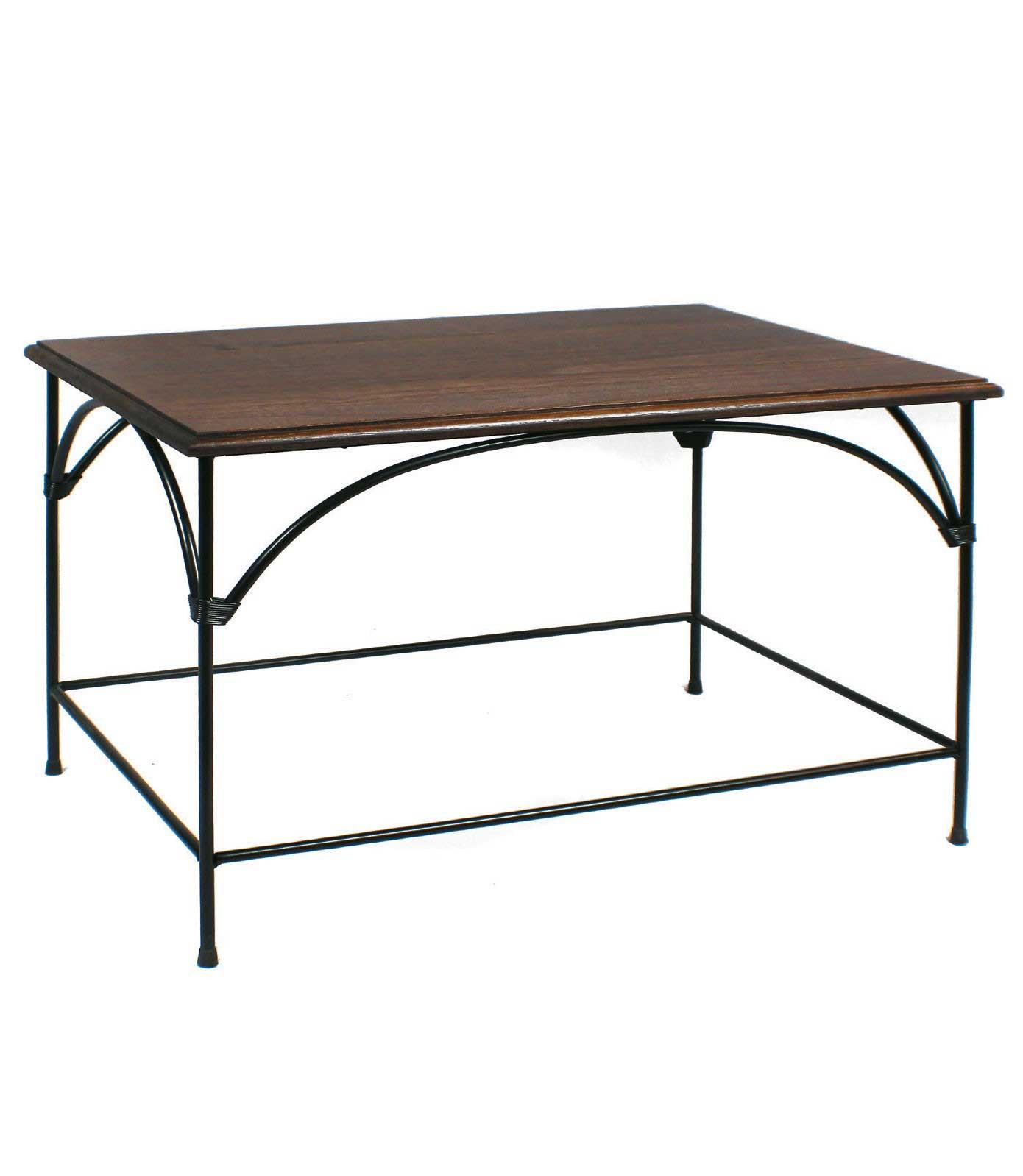 Tavolino da salotto rettangolare Country piano in legno