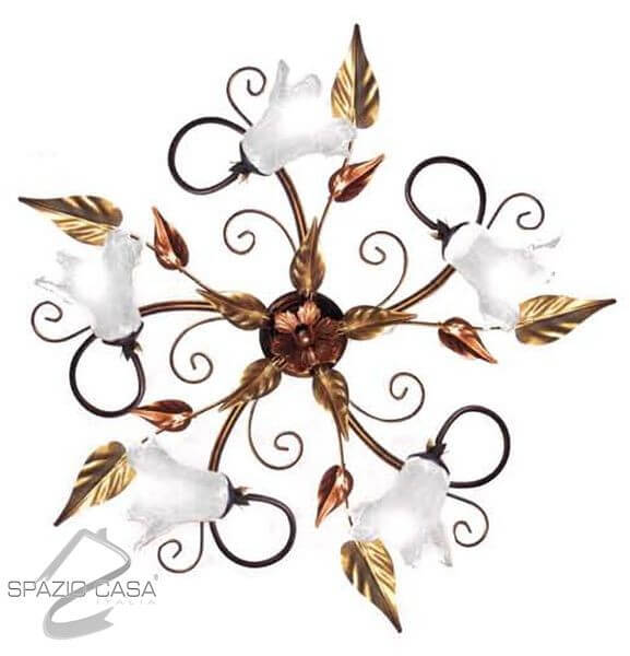 Plafoniera Fiore 3 o 5 Luci
