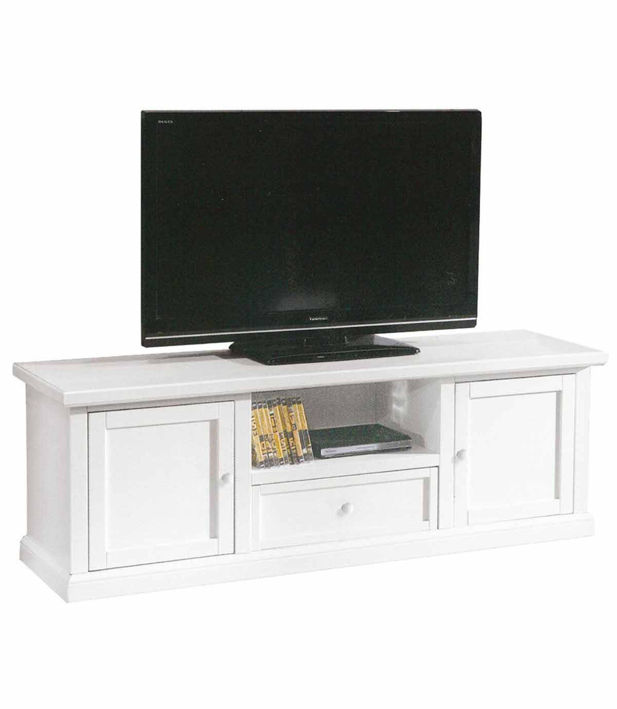 Porta TV Basso Classico 2 Ante 1 Cassetto Vano Giorno