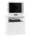 Porta TV Legno Alto Bianco