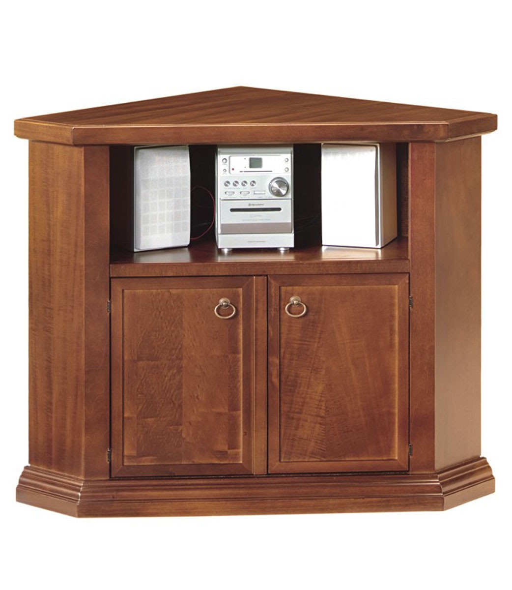 Mobile porta TV ad angolo legno arte povera