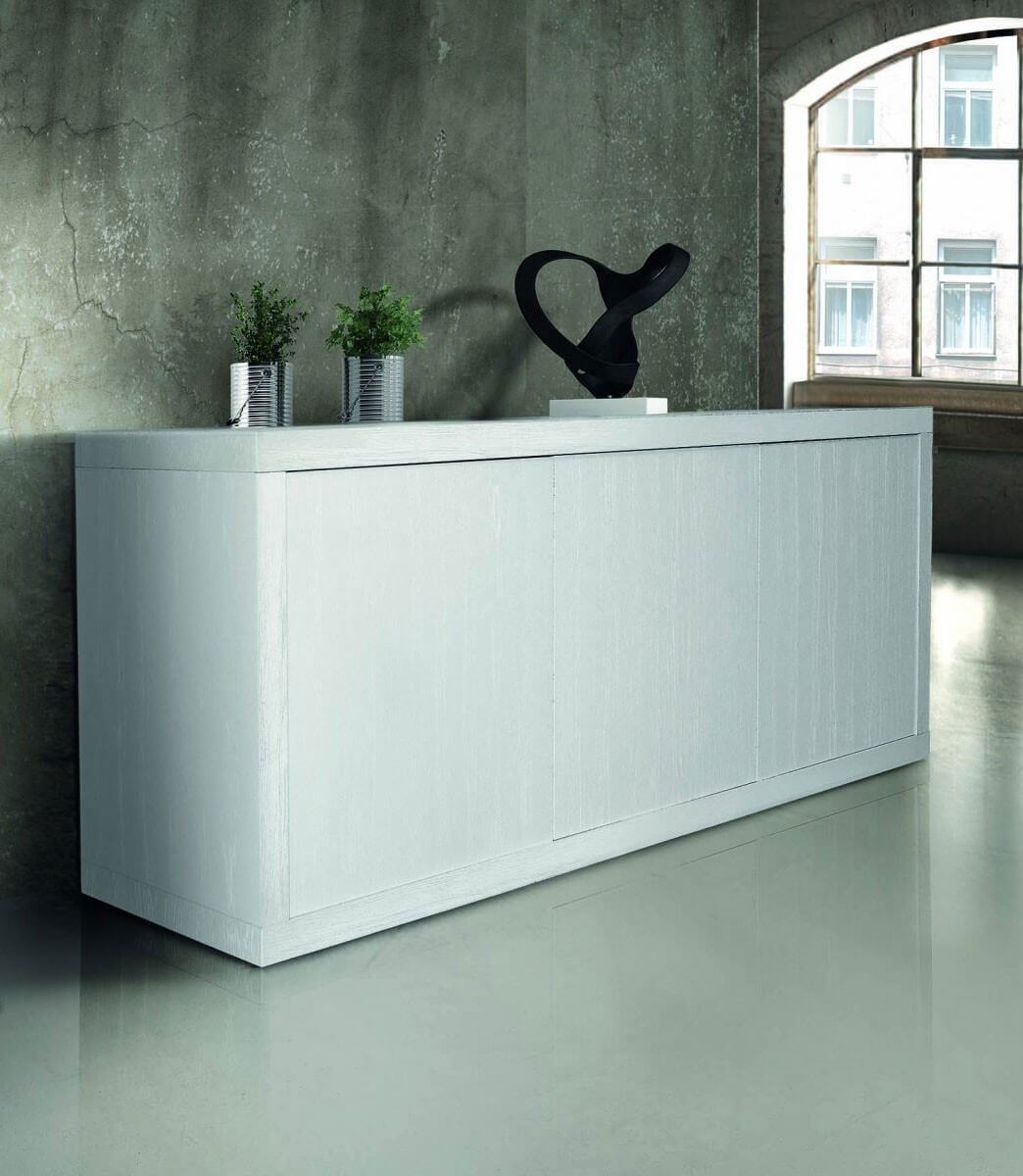 Madia Credenza in Legno bianco frassinato