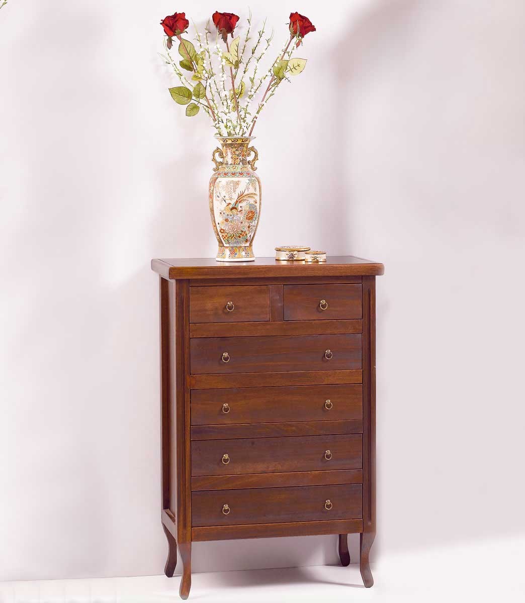 Cassettiera in Legno 4+2