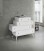 Cassettiera di design 4 cassetti Abete Bianco Spazzolato