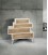 Cassettiera di design 4 cassetti Abete Spazzolato Bianco-Naturale