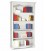 Libreria in legno classica 4 ripiani Bianco opaco