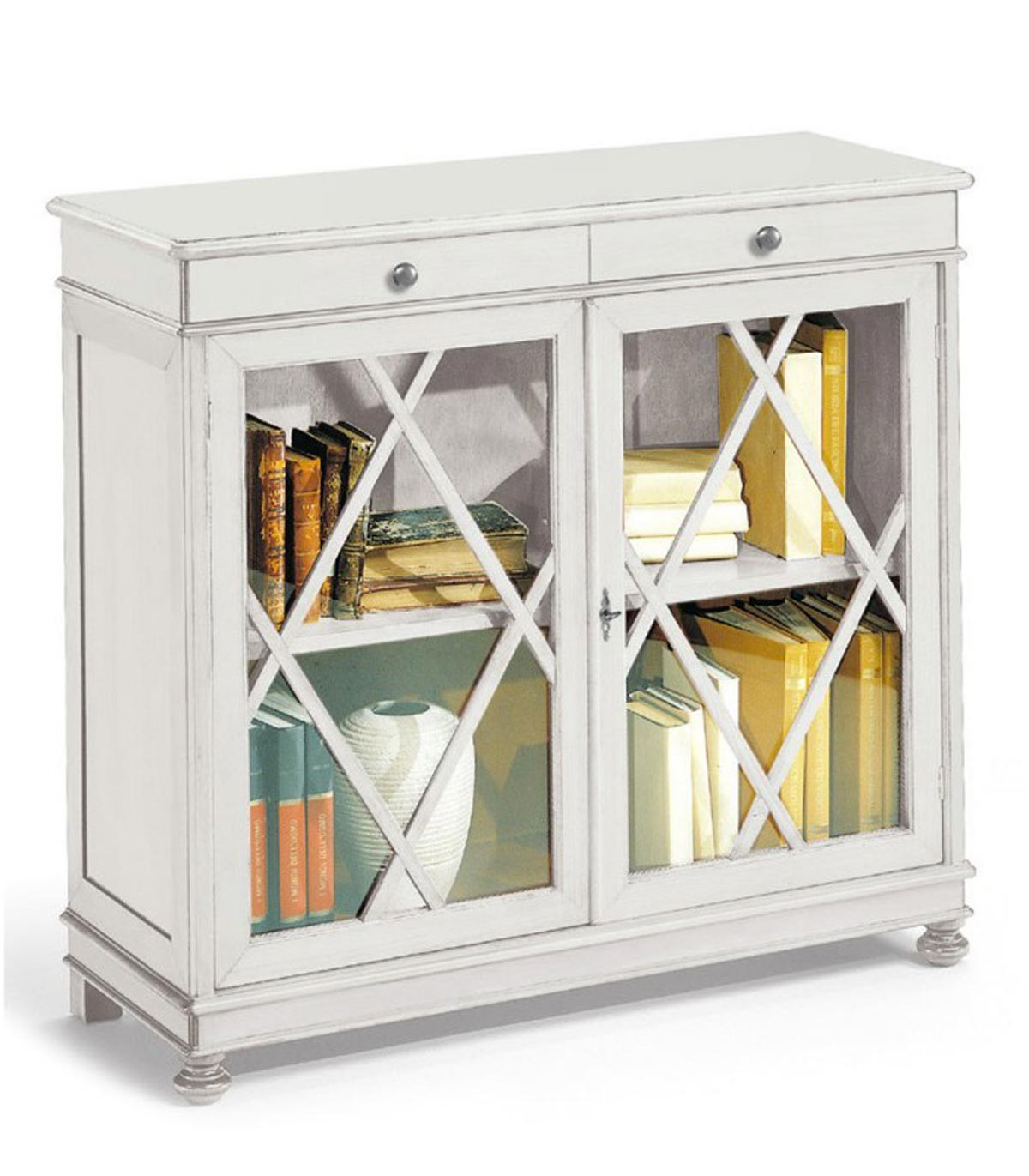 Mobiletto Libreria Bianco Opaco in Legno