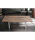 Tavolo moderno allungabile con piano in legno naturale