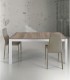 Tavolo legno allungabile design moderno Bianco Naturale