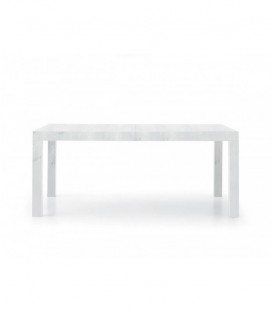 Tavolo in legno rettangolare Bianco Consumato