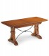 Tavolo in legno design classico ferro Noce Lucido