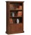 Libreria in legno classica aperta 3 ripiani 2 ante Noce 105 x 40 H. 185 cm
