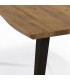 Tavolo Fisso Base in metallo e Piano in legno massello