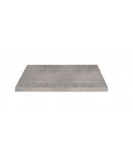 Piano per Tavolo da Ristorante Base Quadrata in Ferro Piano in Laminato Cemento