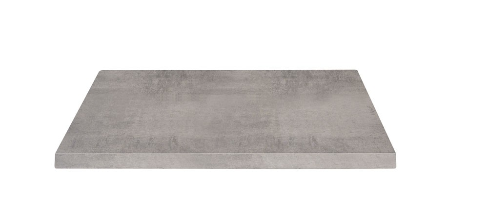 Tavolo da Ristorante Base Quadrata in Ferro Piano Rovere Nodato
