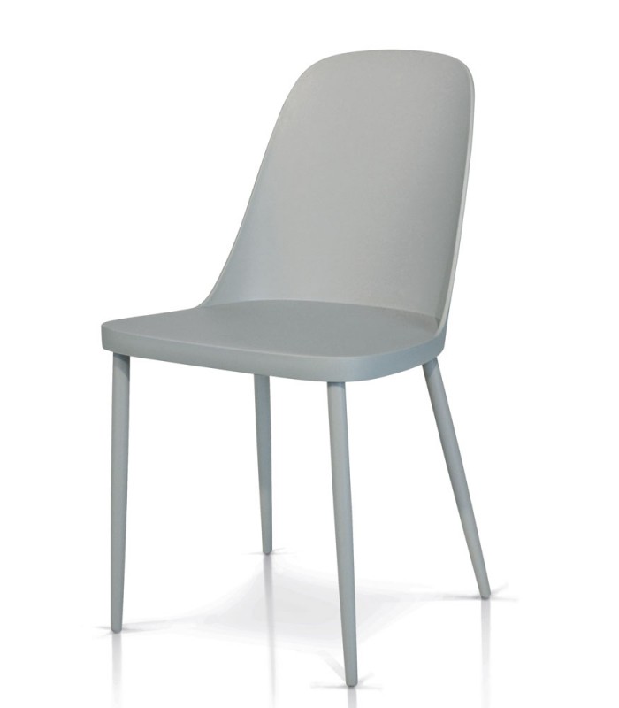 Sedia in Polipropilene Grigia Spazio Casa