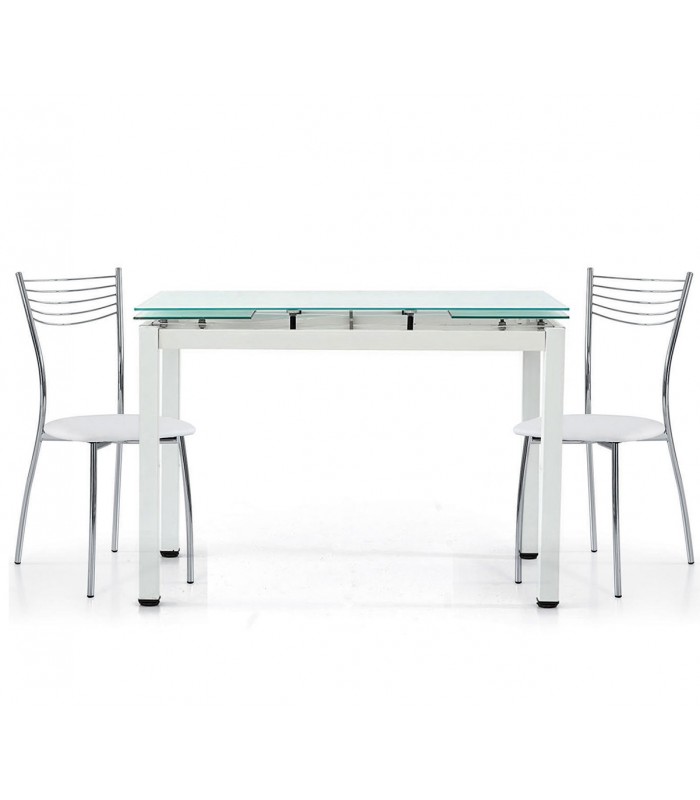https://spaziocasastore.com/8748-large_default_2x/set-tavolo-bianco-rettangolare-allungabile-vetro-4-6-sedie-acciaio.jpg