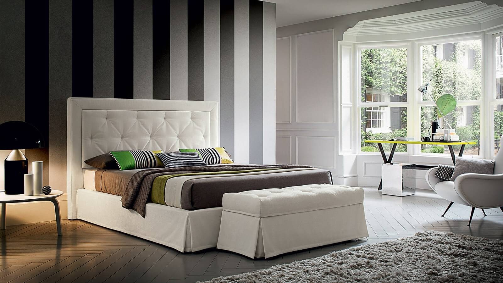 Letto Singolo Testata Sfoderabile Adrian Felis