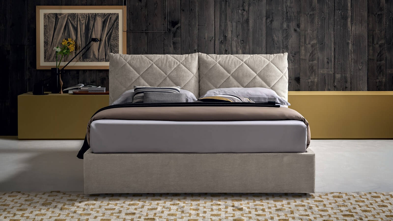 Letto contenitore con relax system Allen Felis
