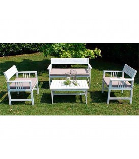 Salotto da esterno BALI Bianco