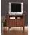 Porta TV Legno con piedi a spillo noce