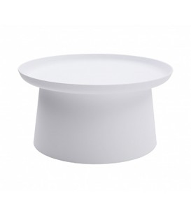 Tavolino Rotondo Polipropilene Bianco