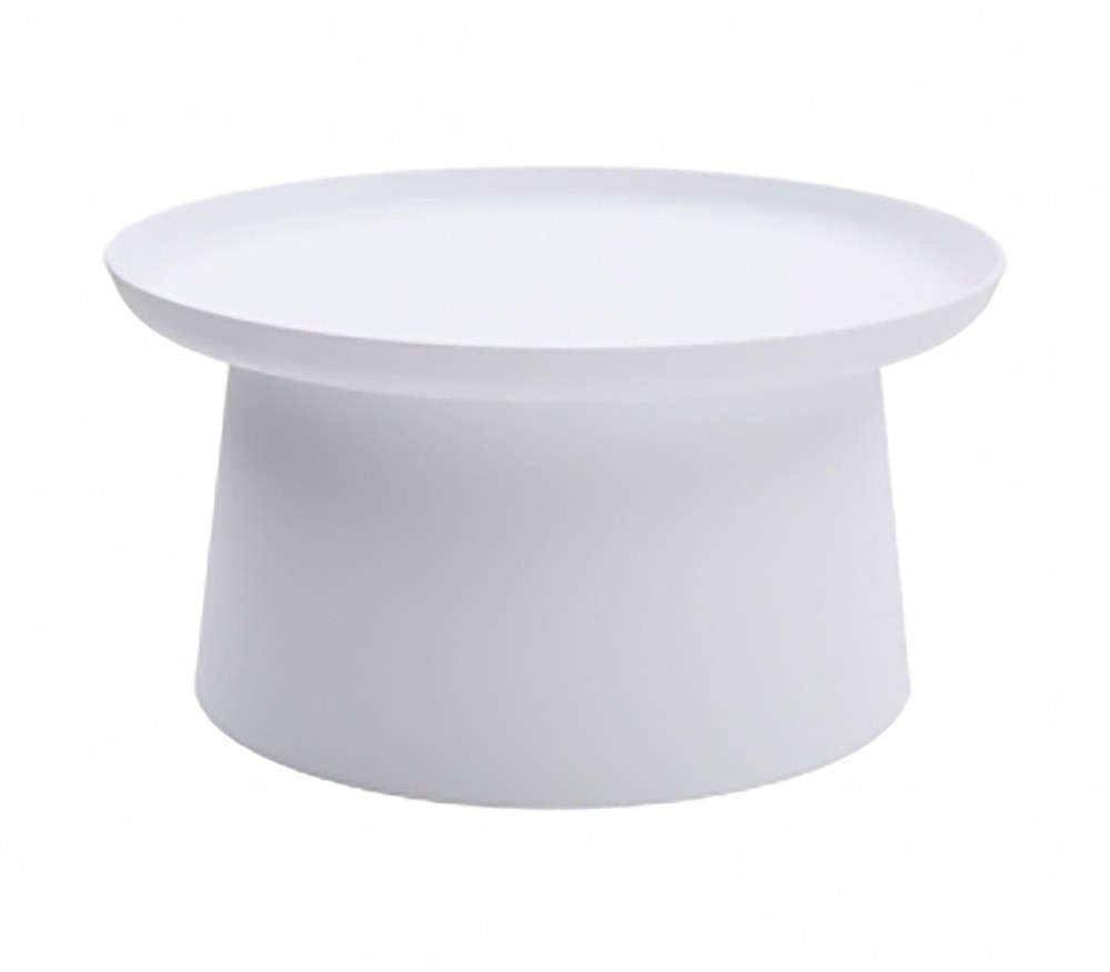 Tavolino Colorato Basso Polipropilene Bianco