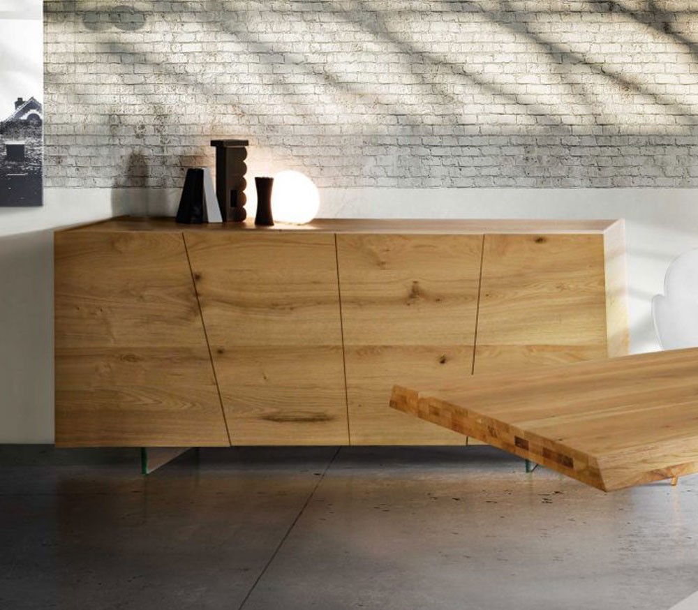 Credenza 4 ante Rovere notato