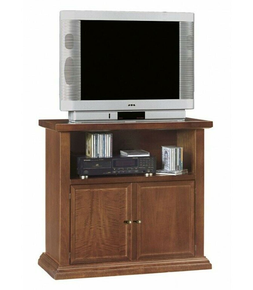 Mobile porta TV ad angolo legno arte povera