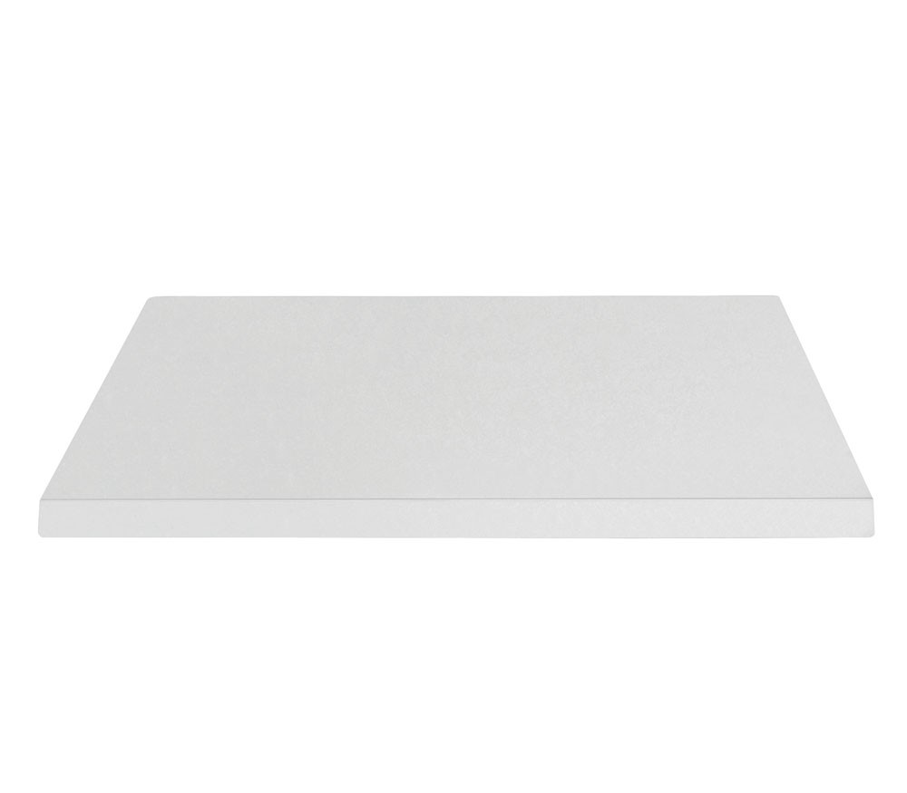 Piano Quadrato per Tavolo in Laminato Bianco Consumato 18 mm