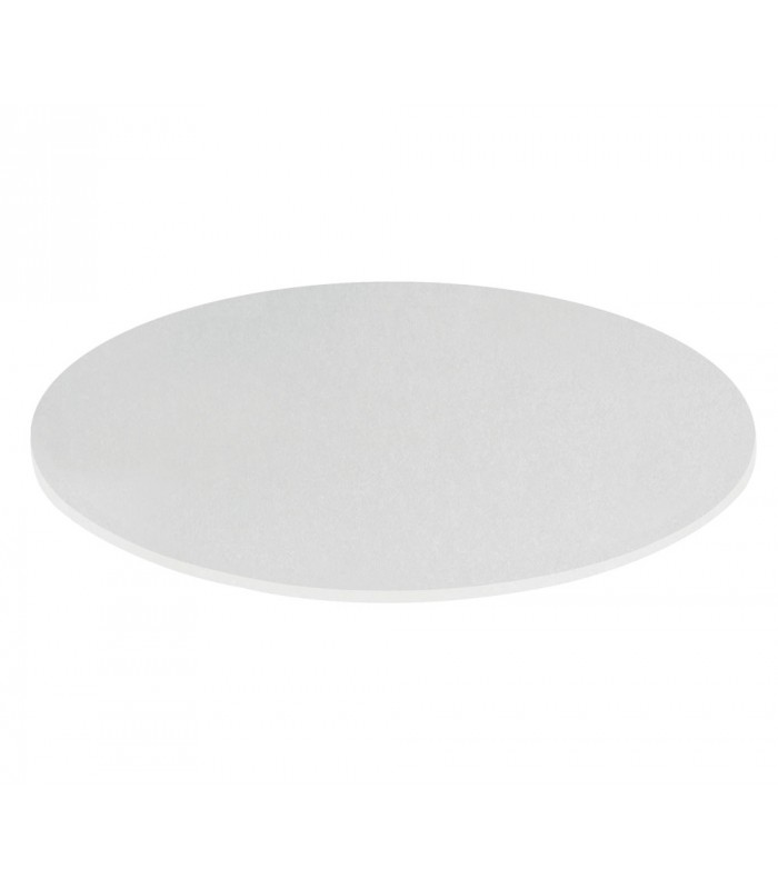 Piano Rotondo per tavolo in Laminato Bianco consumato 18mm - Spazio Casa