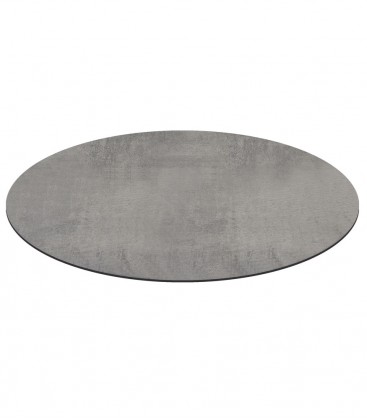 Piano Rotondo per tavolo in HPL Cemento 10mm