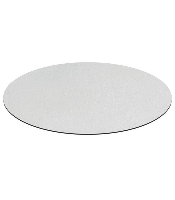 Piano Rotondo per tavolo in HPL Bianco 10mm - Spazio Casa
