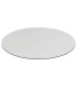 Piano Rotondo per tavolo in HPL Bianco 10mm