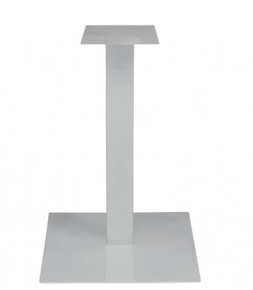 Base quadrata per tavolo Snack in metallo Bianco H.78