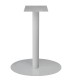 Base rotonda per tavolo Snack in metallo Bianco H.78