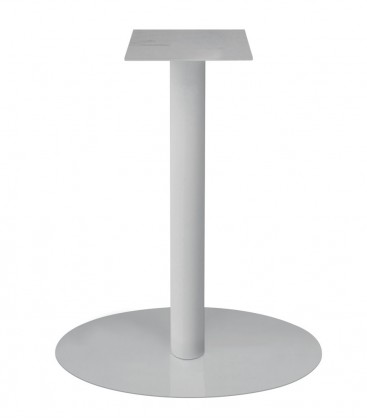 Base rotonda per tavolo Snack in metallo Bianco H.105