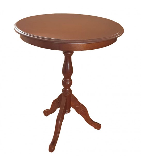 Mojawo XXL Bellissimo tavolino da Salotto Decorativo Bianco Rotondo 3 Gambe Tavolo in Legno 60 x 64 x 55 cm 