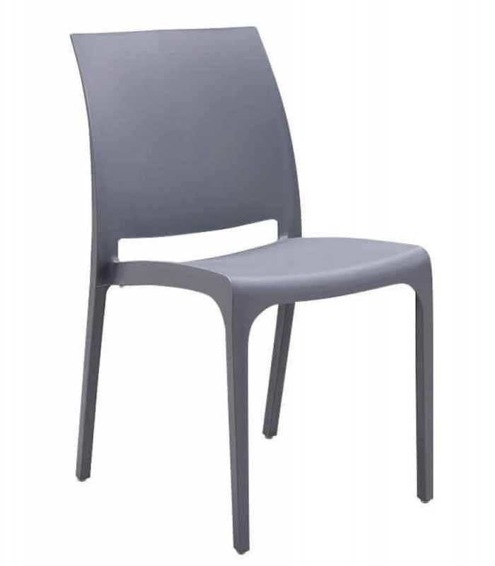 Waigg Kii Cuscino per sedia, impermeabile, rotondo, spesso, rotondo, per sedie da pranzo, per esterni/cucina/casa/giardino (40 x 40 x 3 cm, grigio scuro