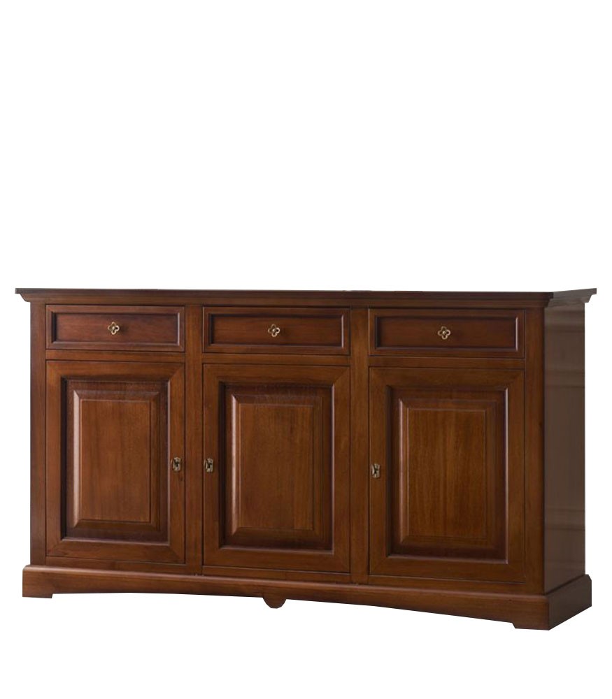 Credenza 3 Ante a Goccia in legno Noce