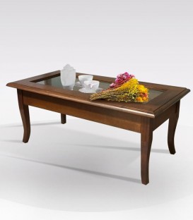 Tavolino / Bacheca rettangolare in legno